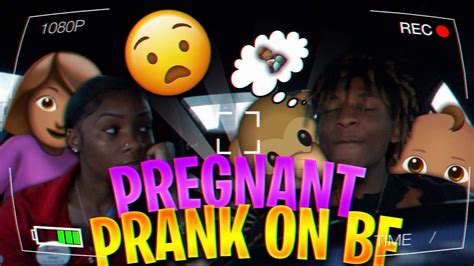 Im Pregnant Prank On Boyfriend He Cried 🤰🏽👶🏽🙊 Youtube
