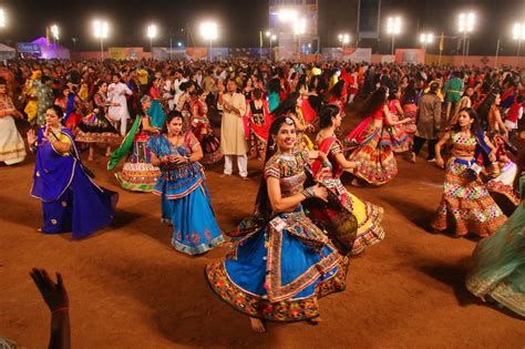 Festival Of Gujarat Colors Of Garba Dandiya In Navratri