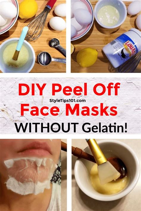 Diy Peel Off Face Mask Without Gelatin