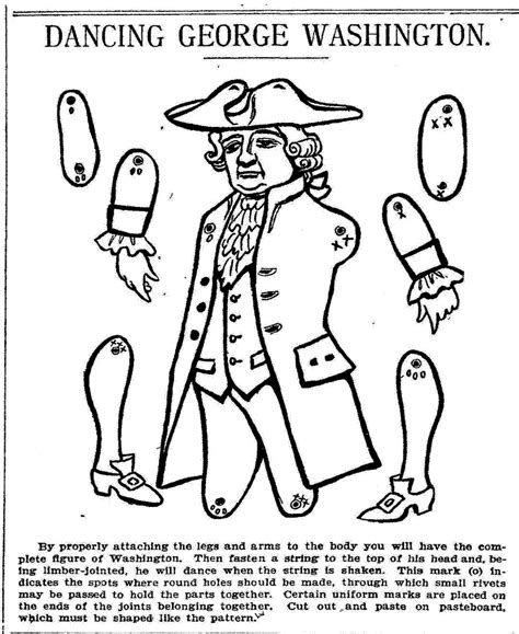 Get crafts, coloring pages, lessons, and more! Mostly Paper Dolls: DANCING GEORGE WASHINGTON, 1905