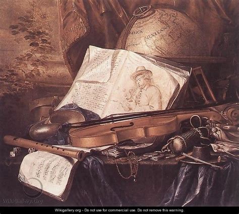 Still Life Of Musical Instruments Pieter De Ring