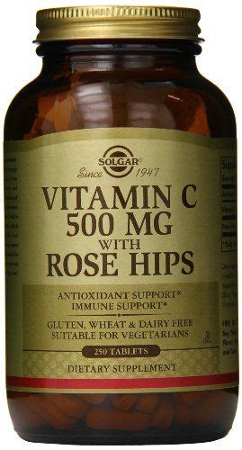 One type isn't necessarily better than the other because all can contain different amounts of vitamin c. Solgar Vitamin C with Rose Hips Tablets, 500 Mg, 250 Count ...