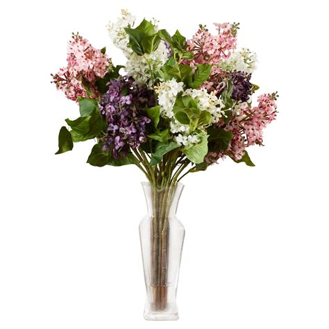 Darby Home Co Glenham Lilac Silk Flower Arrangement And Reviews Wayfair