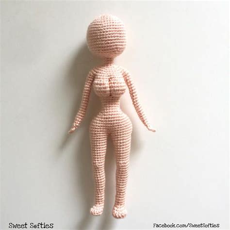 Curvy Female Doll Base No Sew Amigurumi Crochet Pattern Girl Woman
