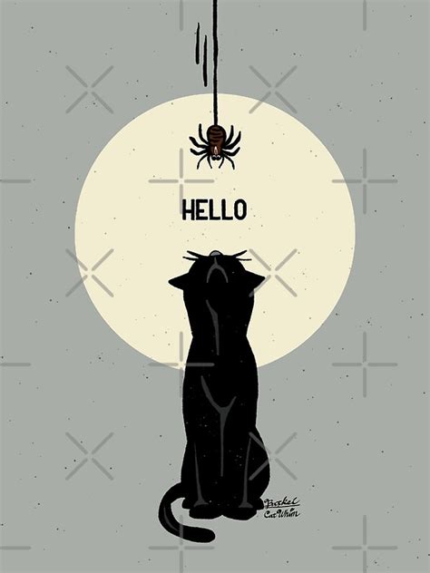 Spider And Cat By Batkei Redbubble