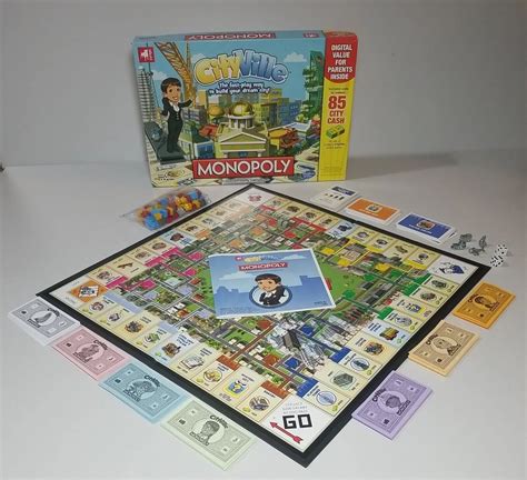 Monopoly Cityville Board Game 2012 Hasbro Zynga Complete Ebay