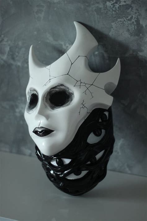Halloween Maskdemon Face Maskart For Wall Decorgothic Etsy In 2021