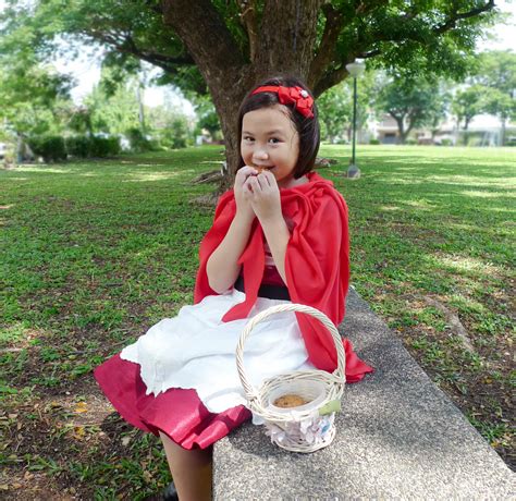 If you want it longer, buy 2 metres). MrsMommyHolic: DIY Little Red Riding Hood Costume