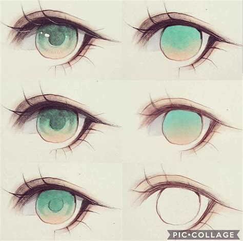 How To Color The Eye Color Anime Eye Drawing Anime Drawings