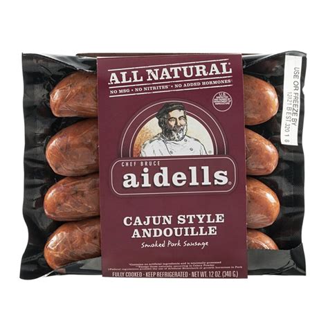 Always grind both the dark and white meat of the bird. Chef Bruce Aidells All Natural Smoked Pork Sausage Cajun ...
