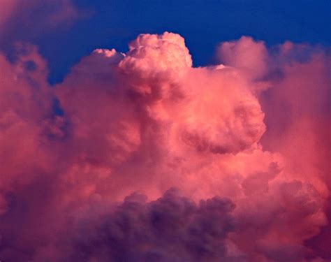 Blue Sky Dark Pink Clouds 3000x2374 Wallpaper
