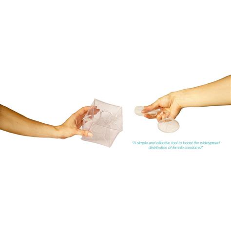 O Cube Female Condom Demonstrator