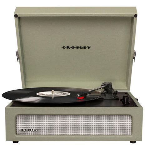 New Crosley Cr8017a Sa 3 Speed Voyager Portable Record Player Turntable