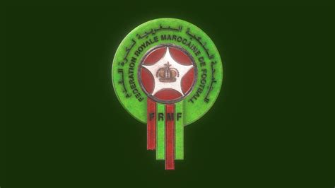 Morocco National Team 3d Badge Buy Royalty Free 3d Model By