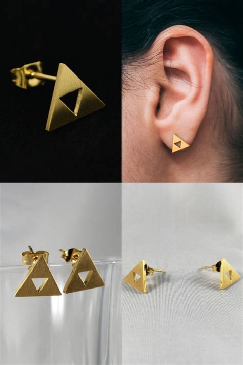 legend of zelda triforce earrings triforce hair accessories jewelry legend of zelda