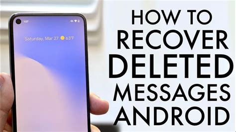 How To Recover Deleted Text Messages On Any Android 2021 Youtube