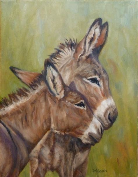 Daily Painting Projects Nose To Muzzleoil Painting Donkey Art Farm