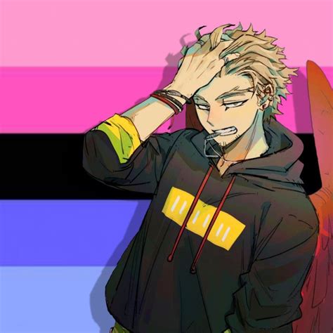 Keigo Takami Hawks Bnha Omnisexual Pride Profile Pic Icon Pfp