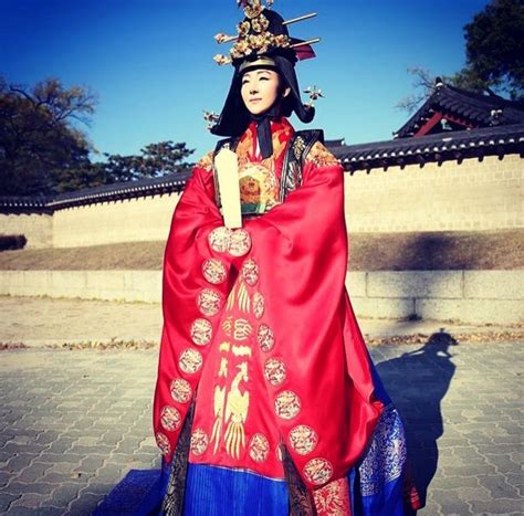 한복 Hanbok Korean Traditional Clothes Dress Queen Dresses