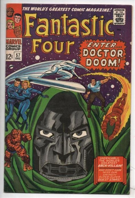 Fantastic Four 57 Vfnm Silver Surfer Jack Kirby 1961 More Ff In