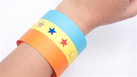 Make A Colorful Paper Wristband Diy Crafts Guidecentral Youtube