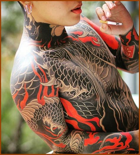 Japanese Full Body Suit Tattoo
