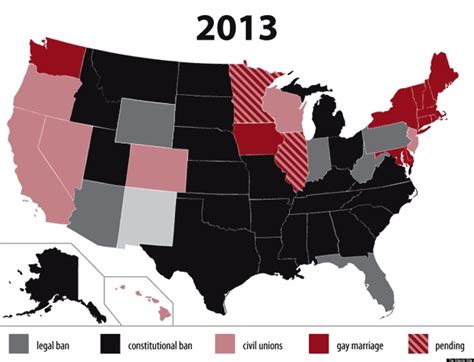 Gay Marriage In The Us Atlantic Magazine Map Shows Marriage Equalitys Progress Huffpost