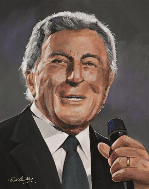 Tony Bennett Painting By Bill Dunkley