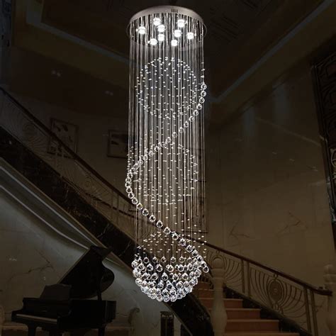 Spiral Raindrop Crystal Chandelier Interior Design Ideas