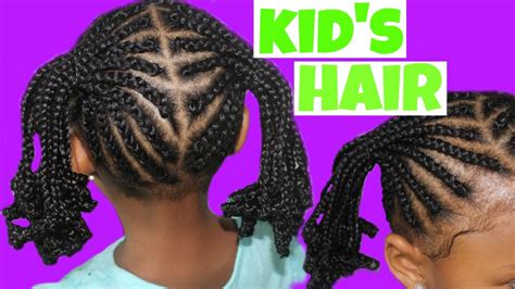 Tlc's chilli, the posterchild for baby hair envy, spearheaded the movement back in the 90's, with her iconic edges gloriously laid to the heavens! Cornrows and Ponytails | Child Natural Hair - YouTube