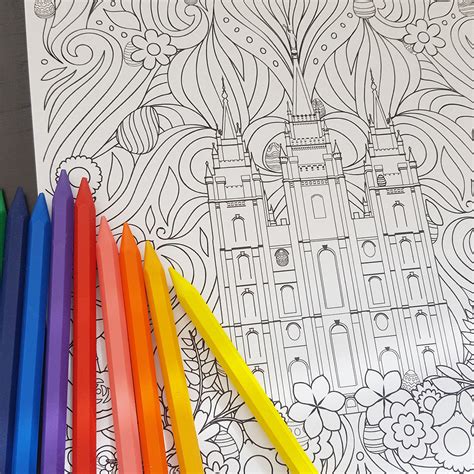lds easter coloring page  festive  lds daily