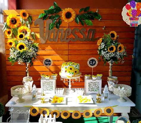 Cute Sunflower Themed Party Ideas Decor Inspirator