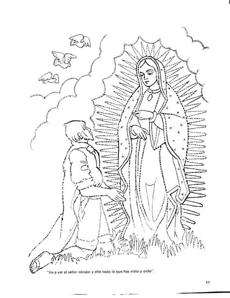 Apariciones De La Virgen De Guadalupe Para Colorear Clip Art Library