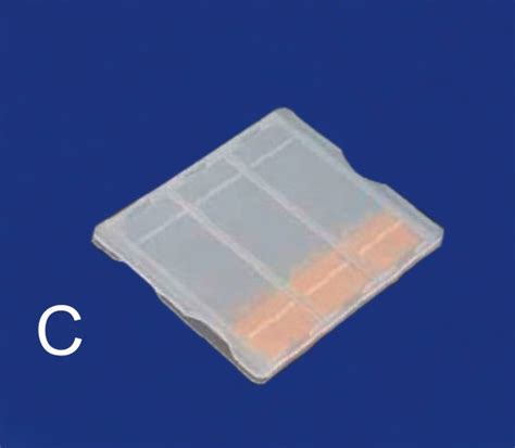 Lab Pp 3 Piece Plastic Microscope Glass Slide Mailer Storage Box