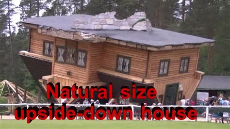 The wee upside down house has become my home from home when travelling to the area for work. Natural size upside-down house- Szymbark in Poland - YouTube