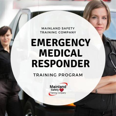 Become An Emergency Medical Responder Mainland Safety Training
