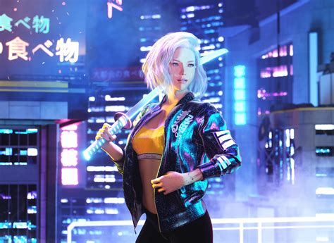 Cyberpunk 2077 Girl 4k 2020 Wallpaperhd Games Wallpapers4k Wallpapers