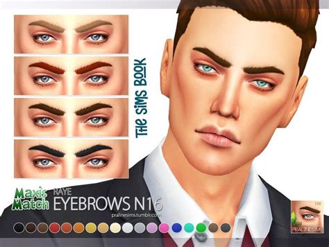 Maxis Match Eyebrows N16 Raye Maxis Match Eyebrows Maxis Match Sims