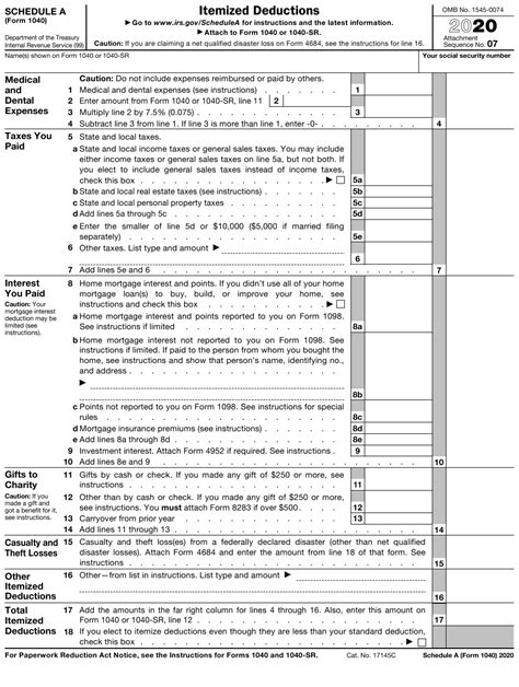 Form 1040 department of the treasury—internal revenue service (99) u.s. IRS Form 1040 Schedule A Download Fillable PDF or Fill ...