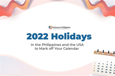 List Of 2022 Holidays In The Philippines And The Usa