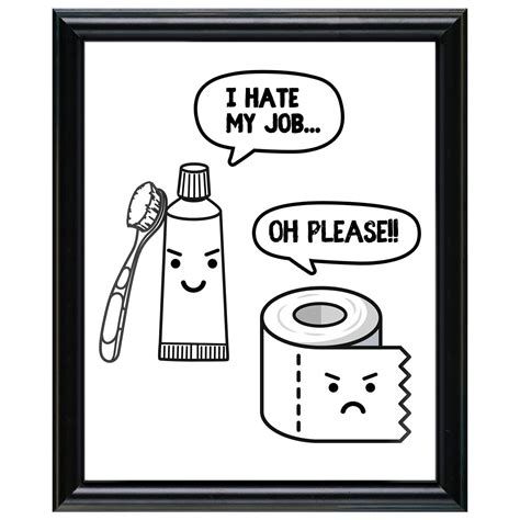 PRICES MAY VARY. One of the most funny pictures for bathroom you'll