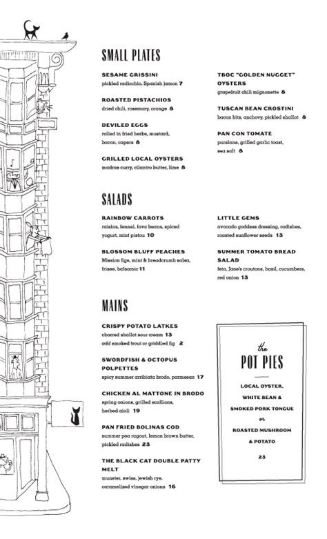 Book now at black cat in longmont, co. Art of the Menu: Black Cat