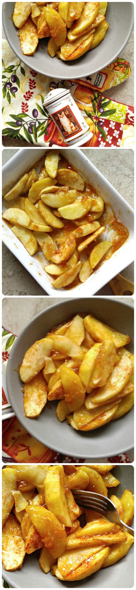 Place brie on the baking sheet, and sprinkle the chopped walnuts evenly on top of the brie. Cinnamon Baked Apple Slices - Warm Cinnamon Apples