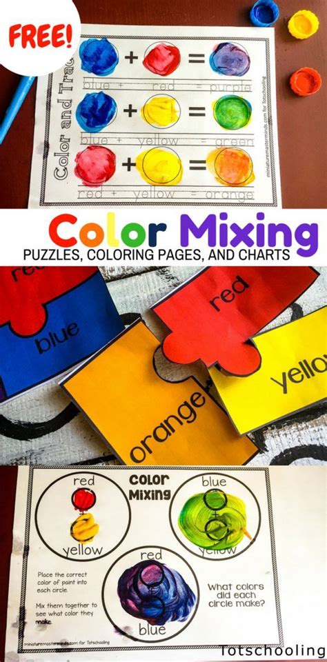 Color Mixing Activity Pack Preschool Colors Primary And Secondary