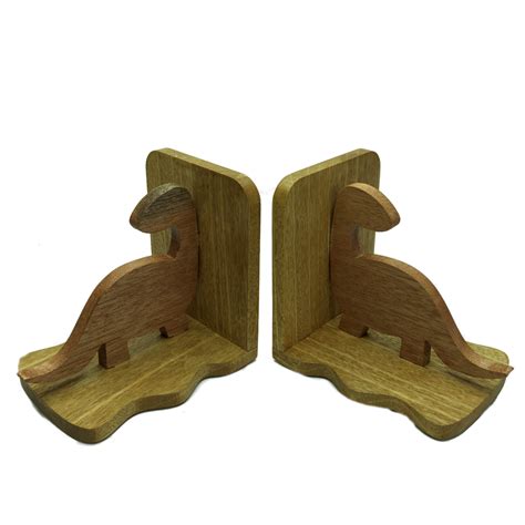 Wooden bookends - dinosaurs | Wooden bookends, Bookends, Handmade wooden