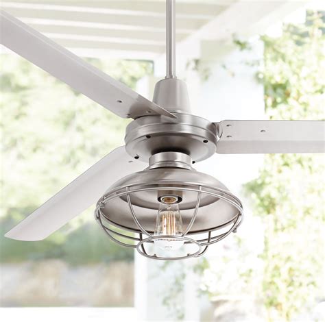 60 Casa Vieja Industrial Outdoor Ceiling Fan With Light Led Dimmable