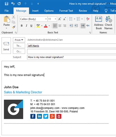 How To Set Up Email Signature Outlook Lalapaje