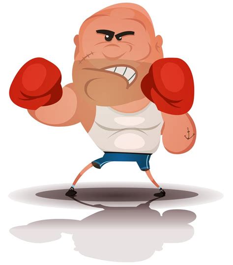 Cartoon Angry Boxer Champion 269365 Vector Art At Vecteezy