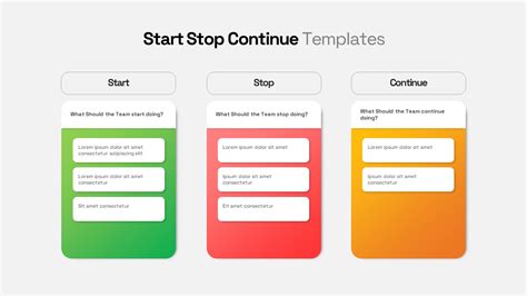 Start Stop Continue Templates SlideBazaar