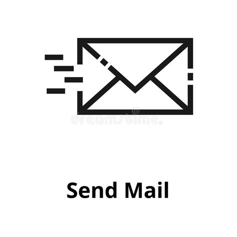 Mail Send Line Icon Stock Vector Illustration Of Ordered 109395315